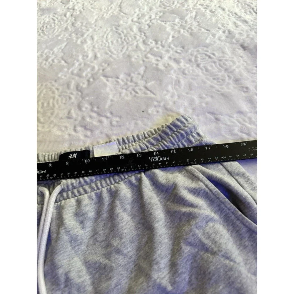 H&M Men’s Light Gray Shorts Drawstring Pockets Regular Fit Size Extra Large